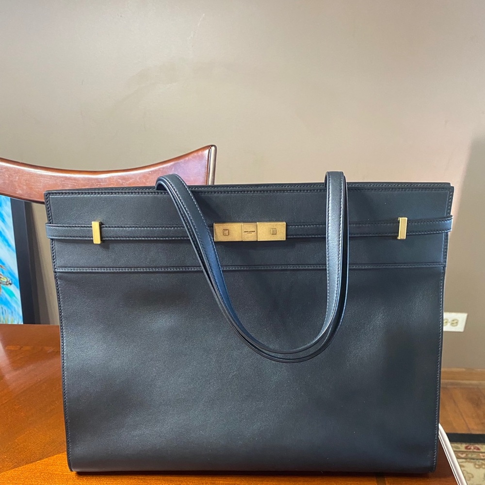 Saint Laurent Manhattan medium tote NEW black - Picture 8 of 14